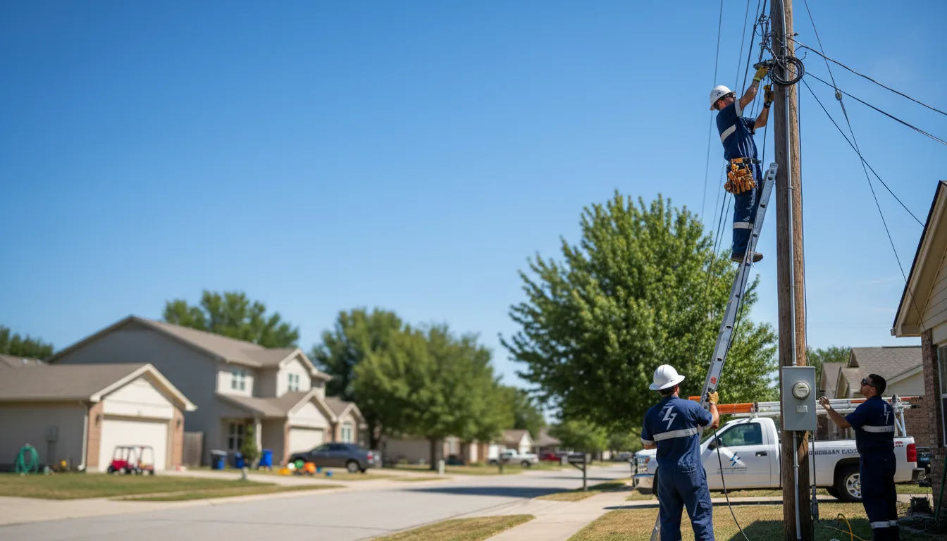Residential electrician providing installation services in Black, MO